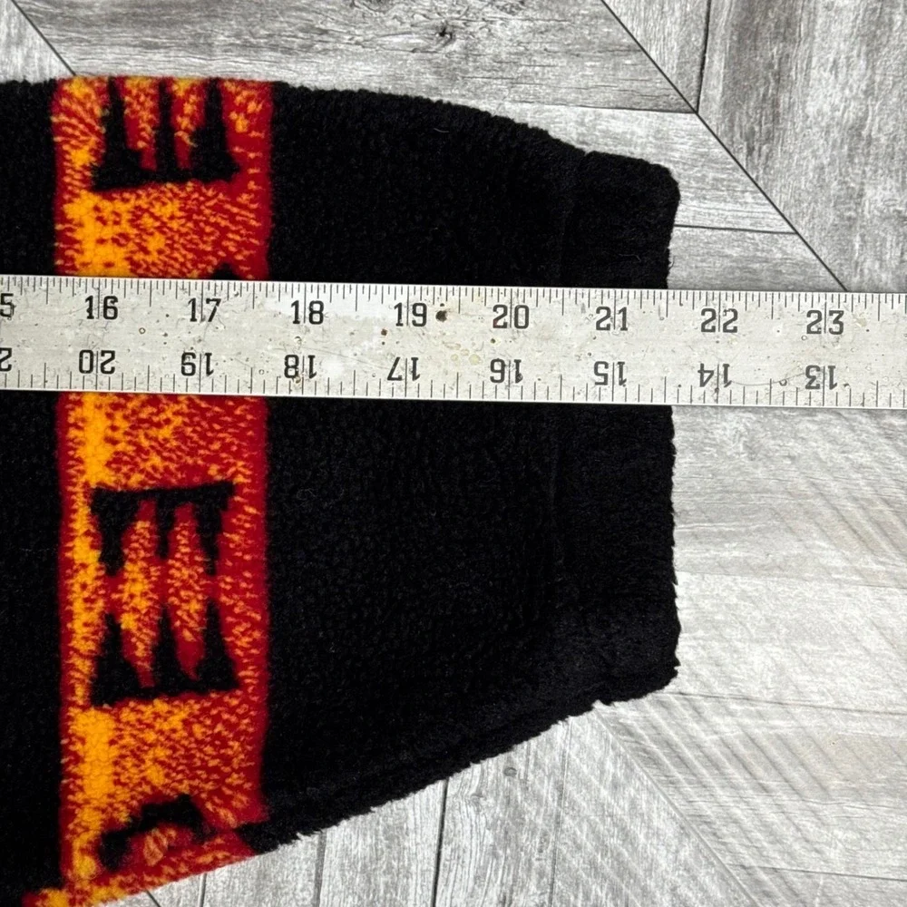 Bear Ridge Outfitters Kokopelli Fleece Jacket Mens 2X Black Southwestern Vintage